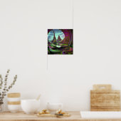 Poster Surreal Alien monde psychedélique Lucid Dream (Cuisine)
