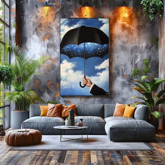 Poster Surreal Dreamscape Umbrella Reveales nuit étoilée