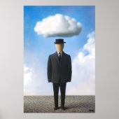 Poster Surreal Dreamscape Wall Art - Faceless Man Cloud (Devant)