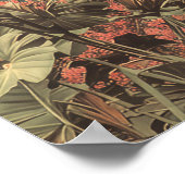 Poster Surreal Female Portrait with Floral Elements (Coin)