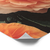 Poster Surreal Floral Mountainscape With Dramatic Clouds (Coin)