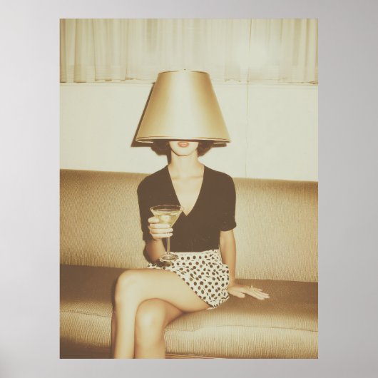 Poster Surreal Martini Mood Portrait (Devant)