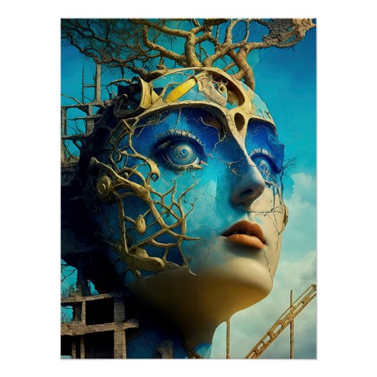 Poster Surreal Modern Art Conceptuel (Devant)