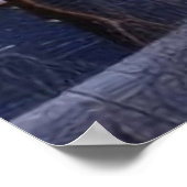 Poster Surreal Moderne et Abstraite région des merveilles (Coin)