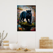 Poster Surreal Panther Safari (Cuisine)