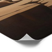 Poster Surreal Pastel Fantasy Landscape | Dreamlike Red (Coin)