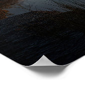 Poster Surreal Reflective Sphere With Sunset Clouds Over (Coin)