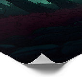 Poster Surreal Retro Farm Landscape with Rocket Launch Ar (Coin)