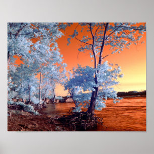 Poster Surreal riverscape