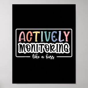 Poster Surveillance Active Comme Un Test D'Enseignant Drô