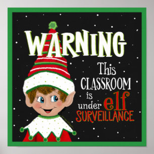 Poster Surveillance des elfes en classe