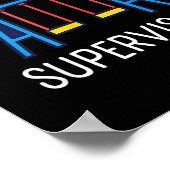 Poster Surveillant d'aire de jeux (Coin)