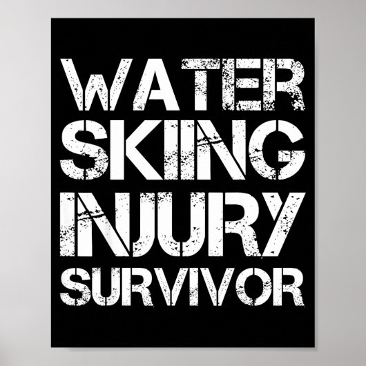 Poster survivant de blessure de ski nautique  (Devant)