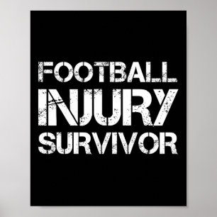 Poster Survivant de la blessure au football