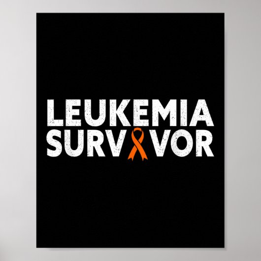 Poster Survivant de la leucémie - Mois de sensibilisation (Devant)