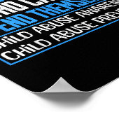 Poster Survivant de la violence envers les enfants Mois d (Coin)