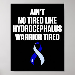Poster Survivant de l'hydrocéphalie Guerrier de sensibili