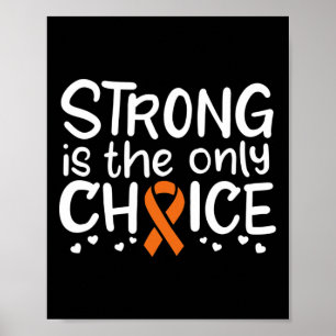Poster Survivant du cancer du sang Combattant Chimiothéra
