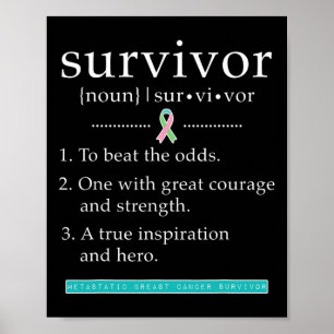 Poster Survivant du cancer du sein métastatique