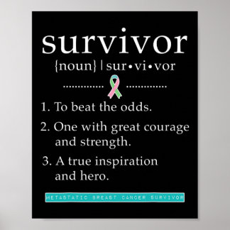 Poster Survivant du cancer du sein métastatique