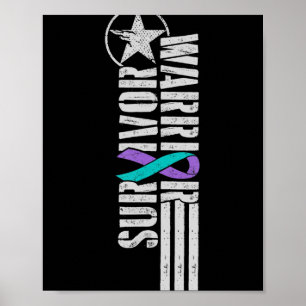 Poster Survivant du guerrier de prévention du suicide - M