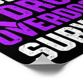 Poster Survivant du guerrier de sensibilisation à la surd (Coin)