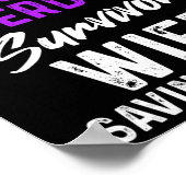 Poster Survivant du guerrier de sensibilisation à la surd (Coin)