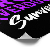 Poster Survivant du guerrier de sensibilisation à la surd (Coin)