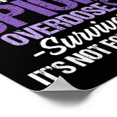 Poster Survivant du guerrier de sensibilisation à la surd (Coin)