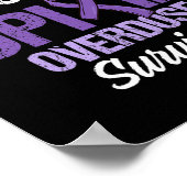 Poster Survivant du guerrier de sensibilisation à la surd (Coin)