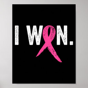 Poster Survivante du cancer du sein a gagné la sensibilis