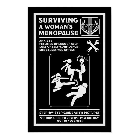 Poster Survivre À La Ménopause (Devant)