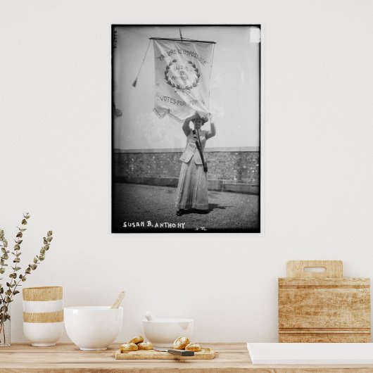 Poster Susan B. Anthony L'échec est impossible (Cuisine)