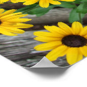 Poster Susan Eyed Noir/Imprimer Bordé (Coin)