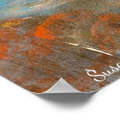 Poster Susan Mains Turtle avec Singer Fish Caribbean (Coin)