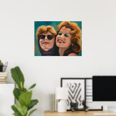 Poster Susan Sarandon et Geena Davies alias Thelma et L (Bureau à domicile)