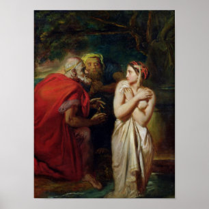 Poster Susanna et les anciens, 1856