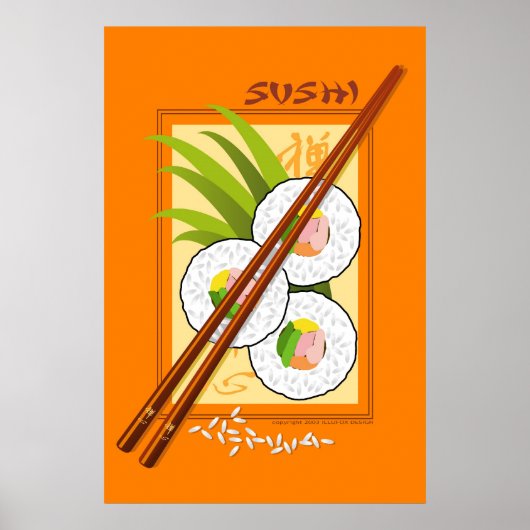 Poster Sushi (Devant)