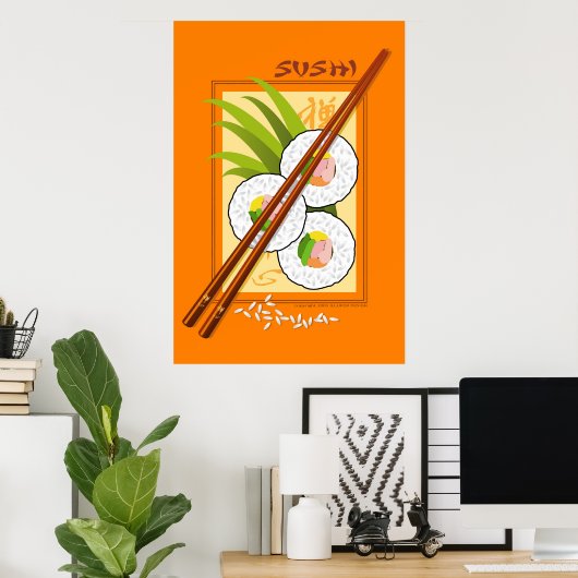 Poster Sushi (Bureau à domicile)