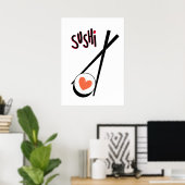 Poster Sushi (Bureau à domicile)