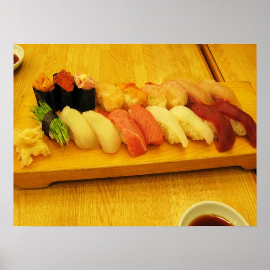 Poster Sushi 寿司 (Devant)