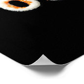 Poster Sushi Art - Cuisine japonaise Lettres Design (Coin)