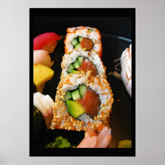 Poster Sushi California roll sashimi foodie chef photo
