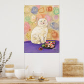 Poster Sushi Cat 1980 Daydream Imprimer (Cuisine)