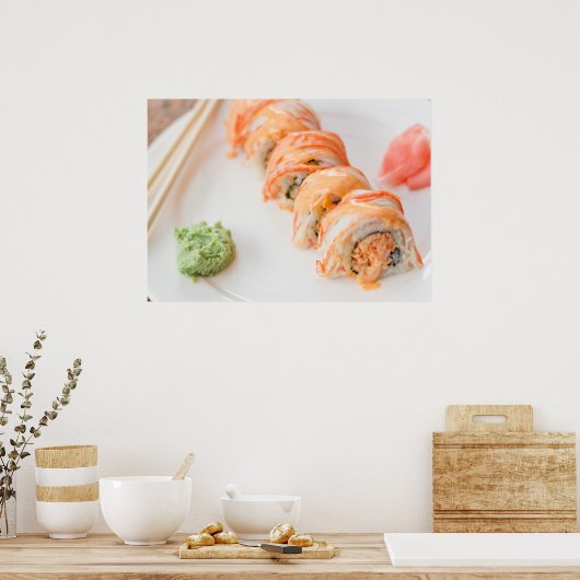 Poster Sushi de crabe épicé (Cuisine)