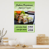 Poster Sushi Modèle (Cuisine)