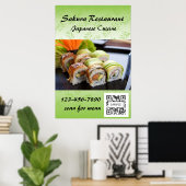 Poster Sushi Modèle (Bureau à domicile)