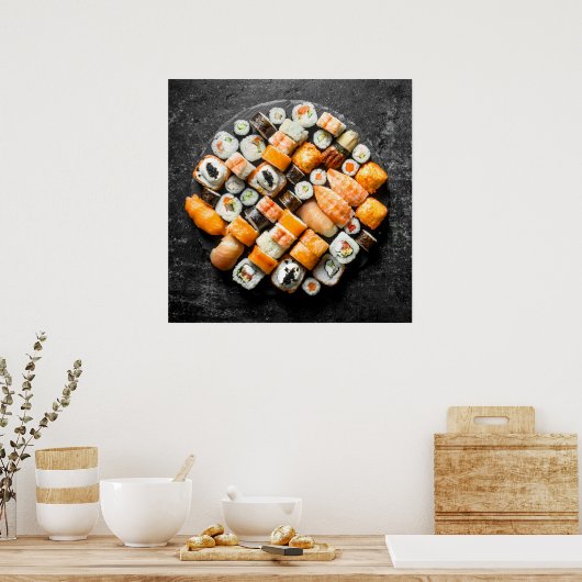 Poster Sushi platter (Cuisine)
