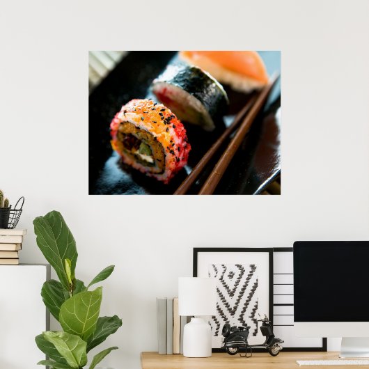 Poster Sushi Rolls (Bureau à domicile)