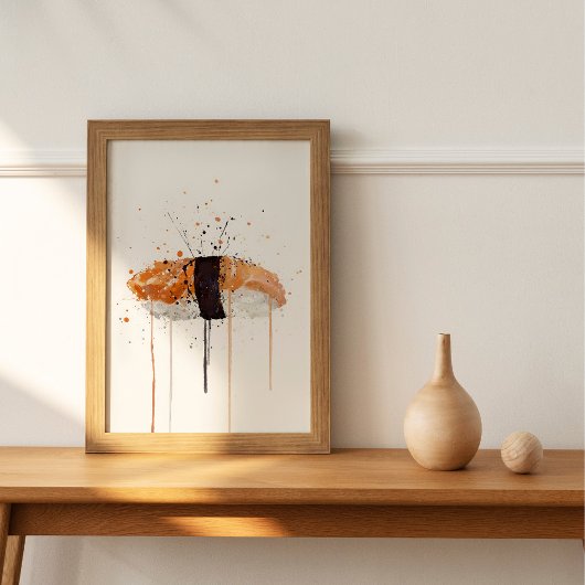 Poster Sushi Saumon Nigiri